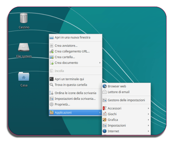 Apriamo gestore delle impostazioni