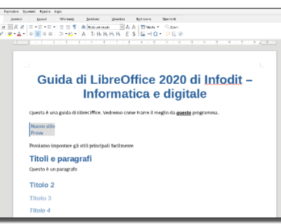 Titoli e paragrafi | Guida LibreOffice