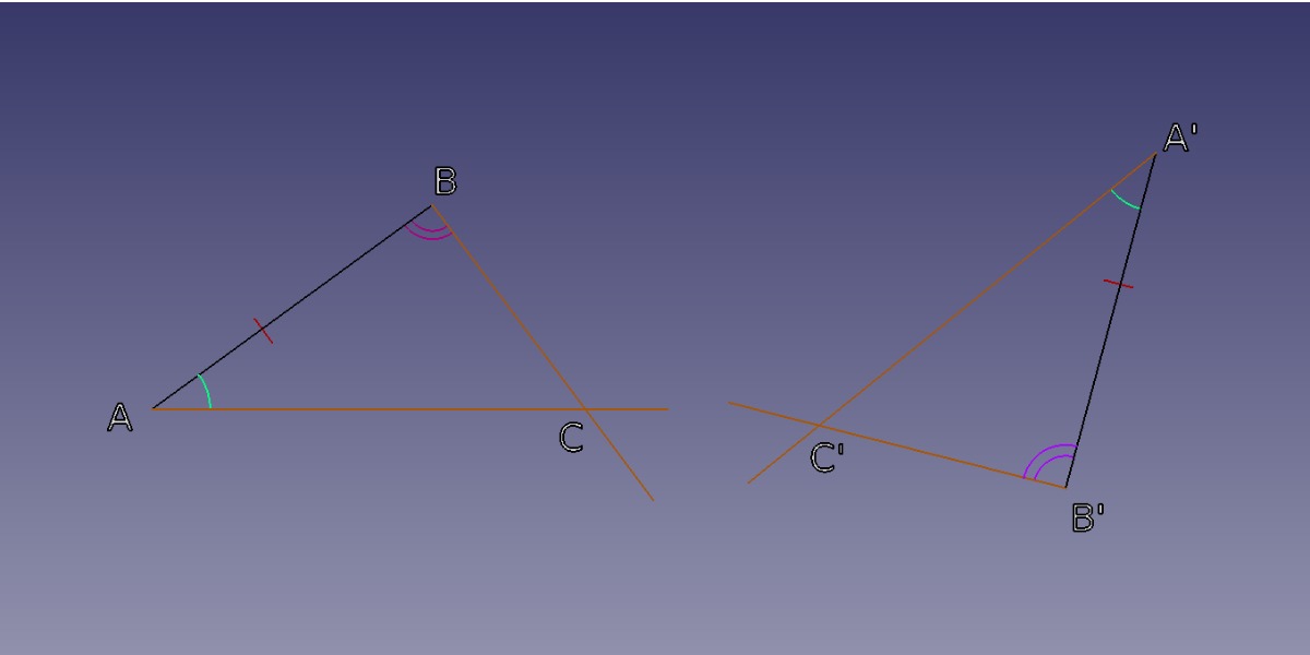 Criteri di congruenza (isometria) dei triangoli Infodit