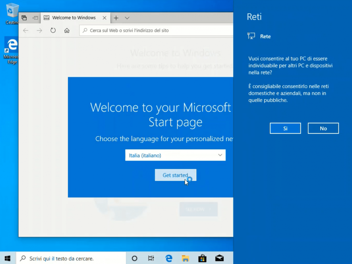 Configurare Windows 10 dopo averlo installato sul PC