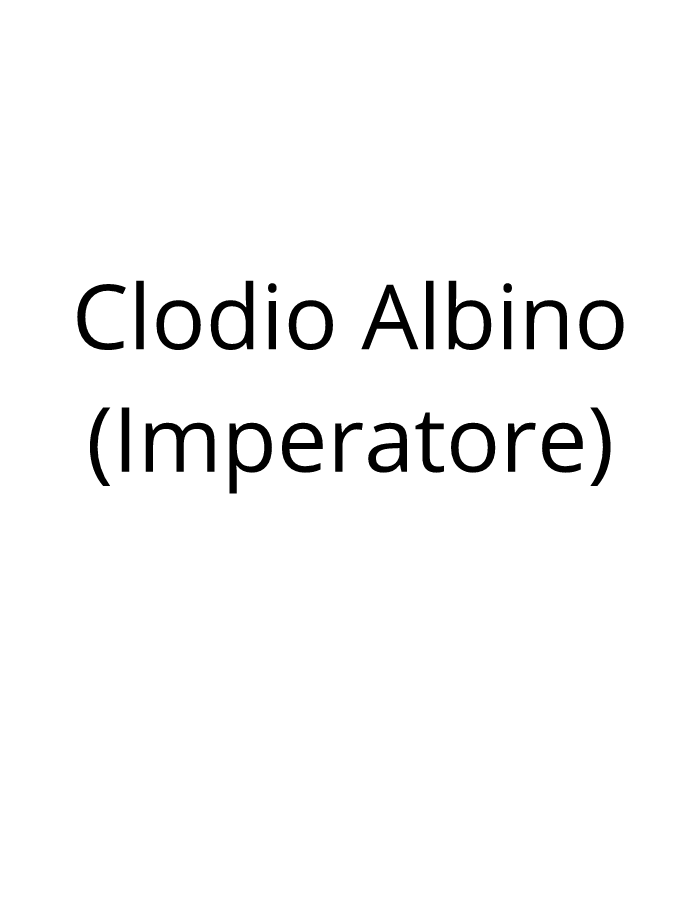Clodio Albino (Imperatore)