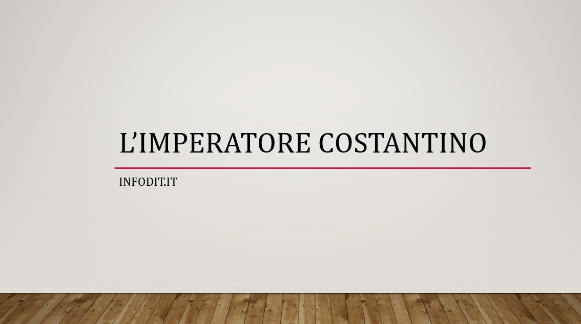 L’imperatore Costantino