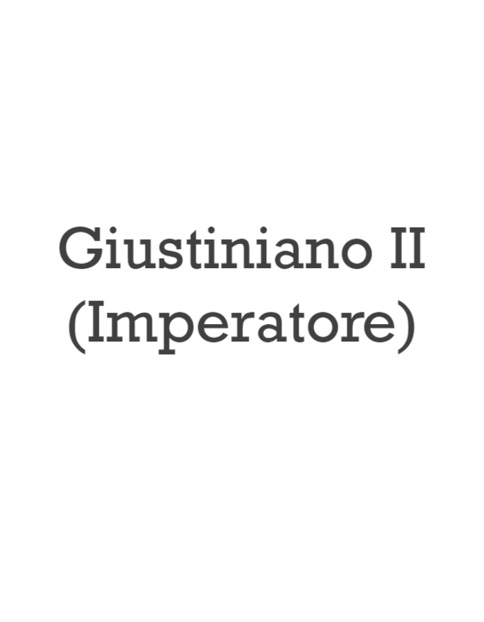 Giustiniano II (Imperatore)