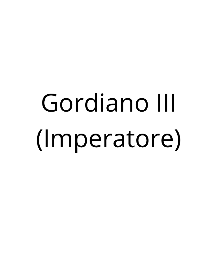 Gordiano III (Imperatore romano)