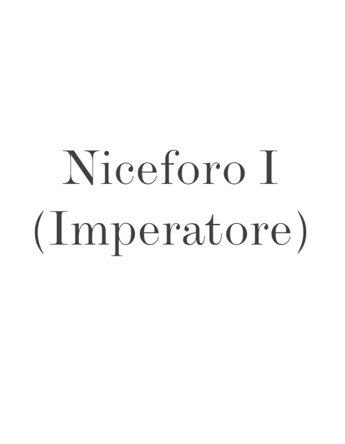 Niceforo I (Imperatore)