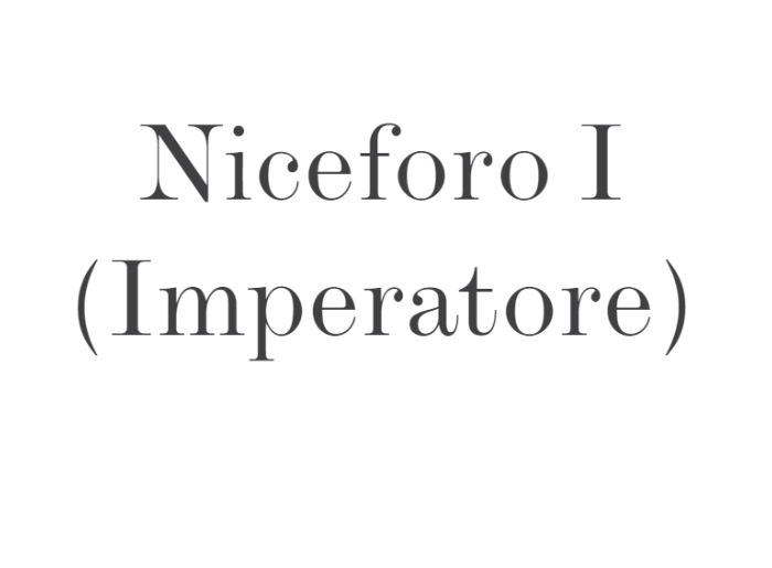 Niceforo I (Imperatore)