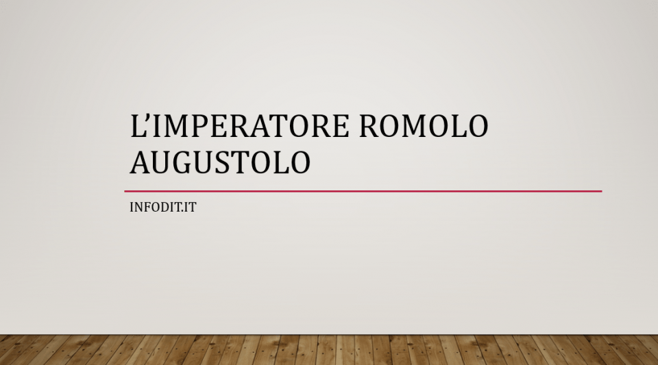 romolo augustolo, imperatore