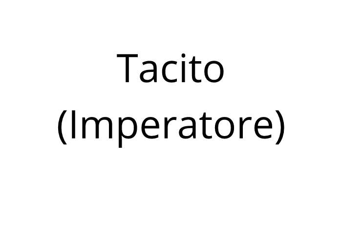 Tacito (Imperatore)