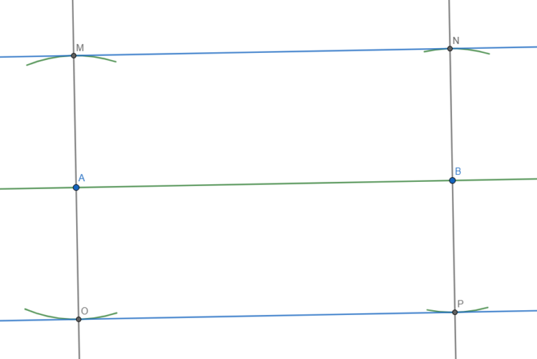Rette parallele ad una retta data alla stessa distanza da essa