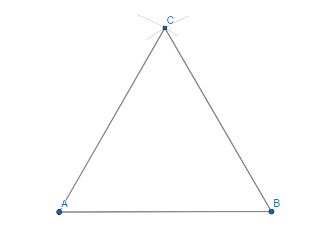 Triangolo equilatero dato il lato