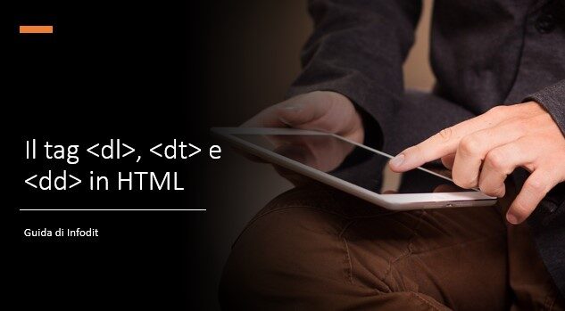 I tag dl, dt e dd in HTML