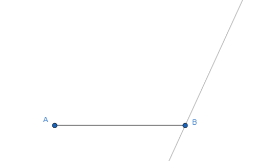 disegno rombo 2: tracciamo la retta su cui poggia l'altro lato