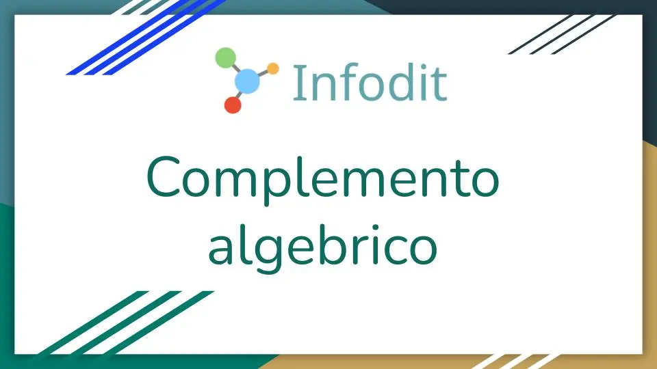 Complemento algebrico dell’elemento di una matrice